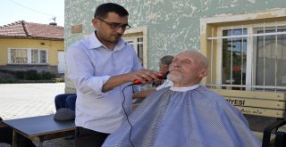 Kırsaldaki Vatandaşlara Ücretsiz Tıraş Hizmeti