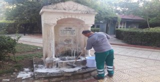 Çeşmelerde Temizlik Çalışması Yapıldı