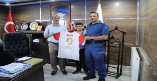 Binbaşı Şevikten Başkan Bozkurta Veda Ziyareti