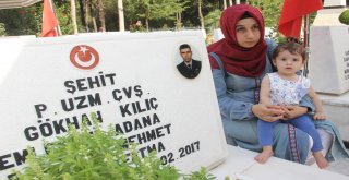 Hiç Görmediği Şehit Babasıyla Mezarda Bayramlaştı