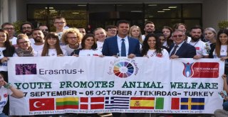 Başkan Sarıkurt Avrupadan Gelen Gençlerle Bir Araya Geldi