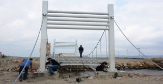 Lapsekide ‘Beybaşlı Halil Ve İbrahim Onbaşı Köprüsü Çalışmaları