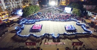 Lise Öğrencileri Bedenleriyle Türkiye Haritası Yaptı