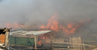 Domaniçteki Yangında 1 Ev, 1 Samanlık Ve 1 Ahır Kül Oldu