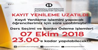Açıköğretim Fakültesi Kayıt Tarihi Uzatıldı