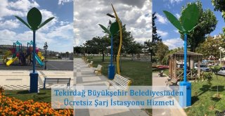 Tekirdağda Ücretsiz Şarj İstasyonları Kuruldu