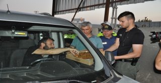 Cizrede Hatalı Sürücüye “Kırmızı Düdük”