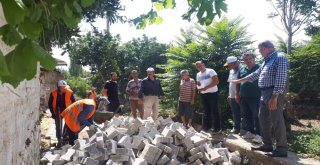 Başkan Ertürk Üst Yapı Çalışmalarını Yerinde İnceledi