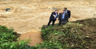 Bakan Turhan Sel Bölgesinde İncelemelerini Sürdürüyor