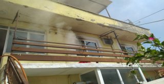 Balıkesirde Kısa Devre Yapan Ütü Yangına Neden Oldu