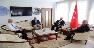 Eski Bakan, Veysel Eroğlundan Vali Ahmet Hamdi Nayire Ziyaret