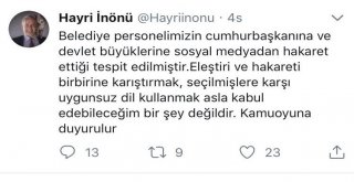 Şişli Belediye Başkanı Korumasından Cumhurbaşkanına Küfürlü Tweet Mahkemelik