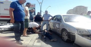 Otomobil Motosiklete Çarptı: 2 Yaralı