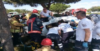 Kartalda Otomobil Ağaca Çarptı: 1İ Ağır 2 Yaralı