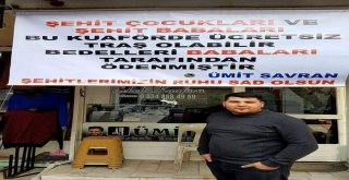 Şehit Yakınlarına Ücretsiz Tıraş