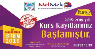 Melikgazide Melmek Kurslarına Kayıtlar Başladı