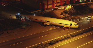 Uçak Bu Sefer Karadan Gitti O Anlar Havadan Böyle Görüntülendi