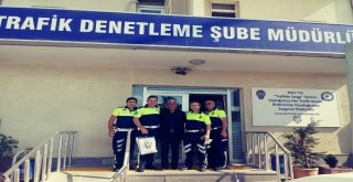Şehit Babasından Trafik Denetleme Şube Müdürlüğünden Ziyaret