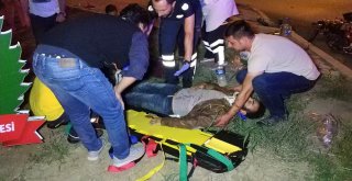 Kaza Yapınca Aracına Çarpan Motosikletteki Şahıslar Akrabası Çıktı