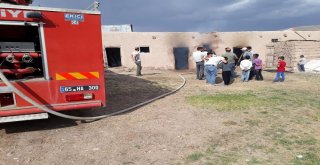 Saray İlçesinde Kömürlük Yangını