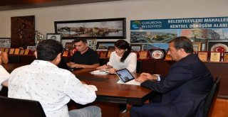 Başkan Çetin, Klavye Başında Sorun Çözüyor