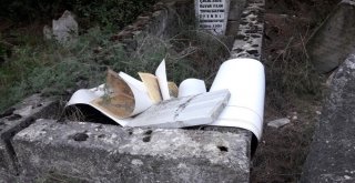 Tarihi Mezarlığa Atılan Kitaplar Tepki Çekti