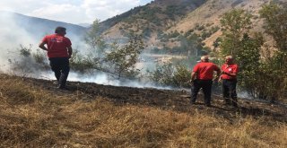 Gümüşhanede Örtü Yangını