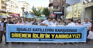 Diyarbakırda ‘İdlib Protestosu