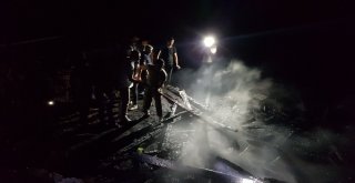 Arı Kovanları Yandı,  Yangını Söndüren Vatandaşlara Arılar Saldırdı