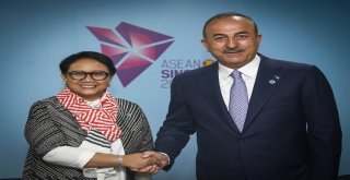 Çavuşoğlu, Endonezyalı Mevkidaşı Marsudi İle Görüştü