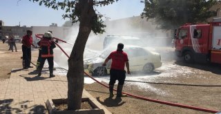 Park Halindeki Otomobil Alev Aldı