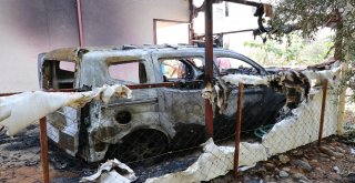 Antalyada Korkutan Ev Ve Araba Yangını