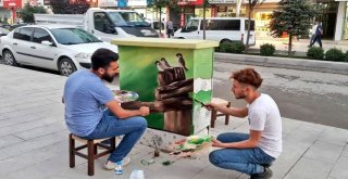 Hakkari Belediyesi Elektrik Trafolarını Sanatla Süslüyor