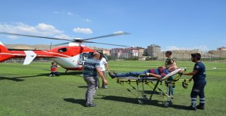 Beyin Kanaması Geçiren Hastanın İmdadına Hava Ambulansı Yetişti