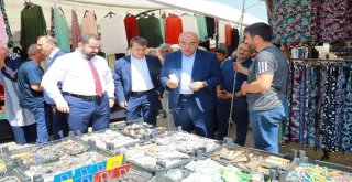 Milletvekili Yediyıldız Pazar Yerini Gezdi