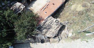 Şarbonlu Hayvanın Alındığı İddia Edilen Adres Havadan Görüntülendi