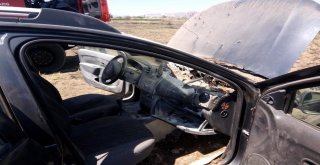 Elazığda Araç Yangını