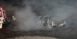 Çalınan Otomobil, Mezarlık İçerisinde Kundaklandı