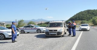 Jandarmadan Drone İle Trafik Uygulaması