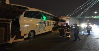 Kocaelide Tır 2 Yolcu Otobüsüne Çarptı: 1İ Ağır 8 Yaralı