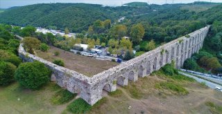 Restorasyonuna Başlanan Eyüpsultandaki Kovuk Kemer Havadan Görüntülendi
