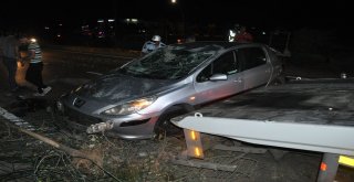 Takla Atan Araçtan Burnu Bile Kanamadan Çıktı