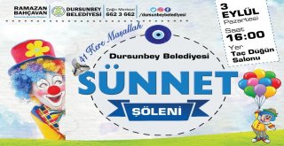 Dursunbeyde 41 Çocuk Belediyenin Şöleninde Sünnet Olacak
