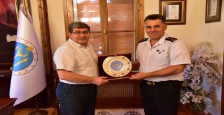 Jandarma Komutanı İnceden Başkan Cana Veda Ziyareti